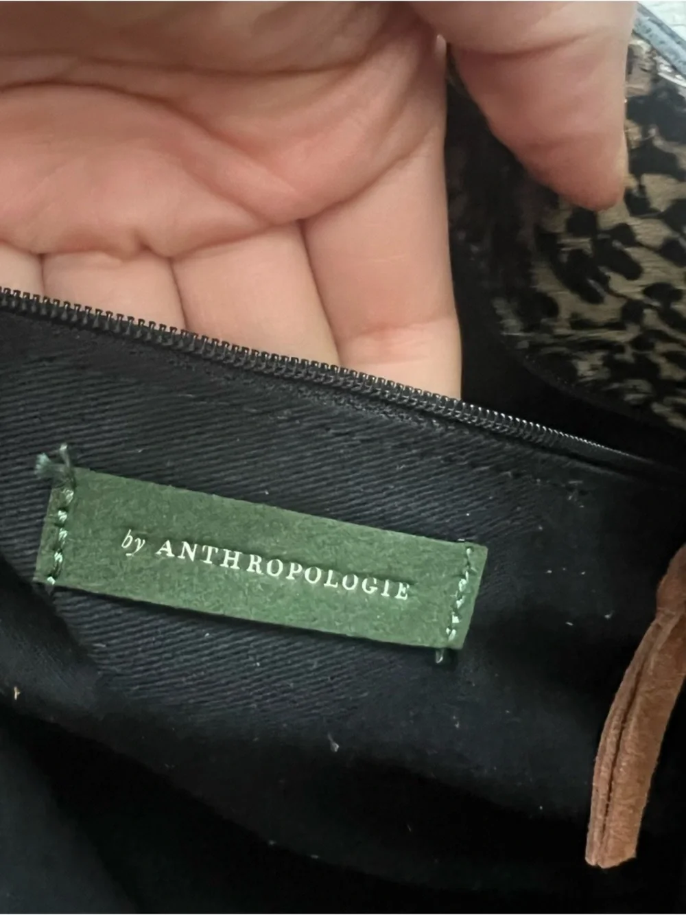 By ANTHROPOLOGIE Tara Textured Clutch Leather Suede Crossbody in Brown - Picture 8 of 14
